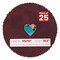 Dark Red Suede Mat Board for 10x10 Frames - Heart Opening for 3x3 Photos